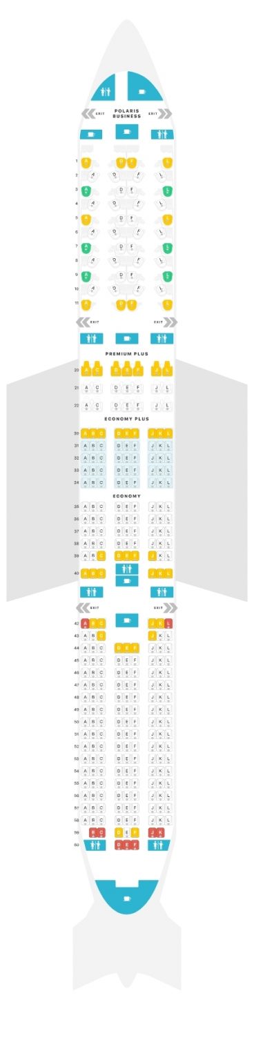 Boeing United Seat Map Overview Airportix