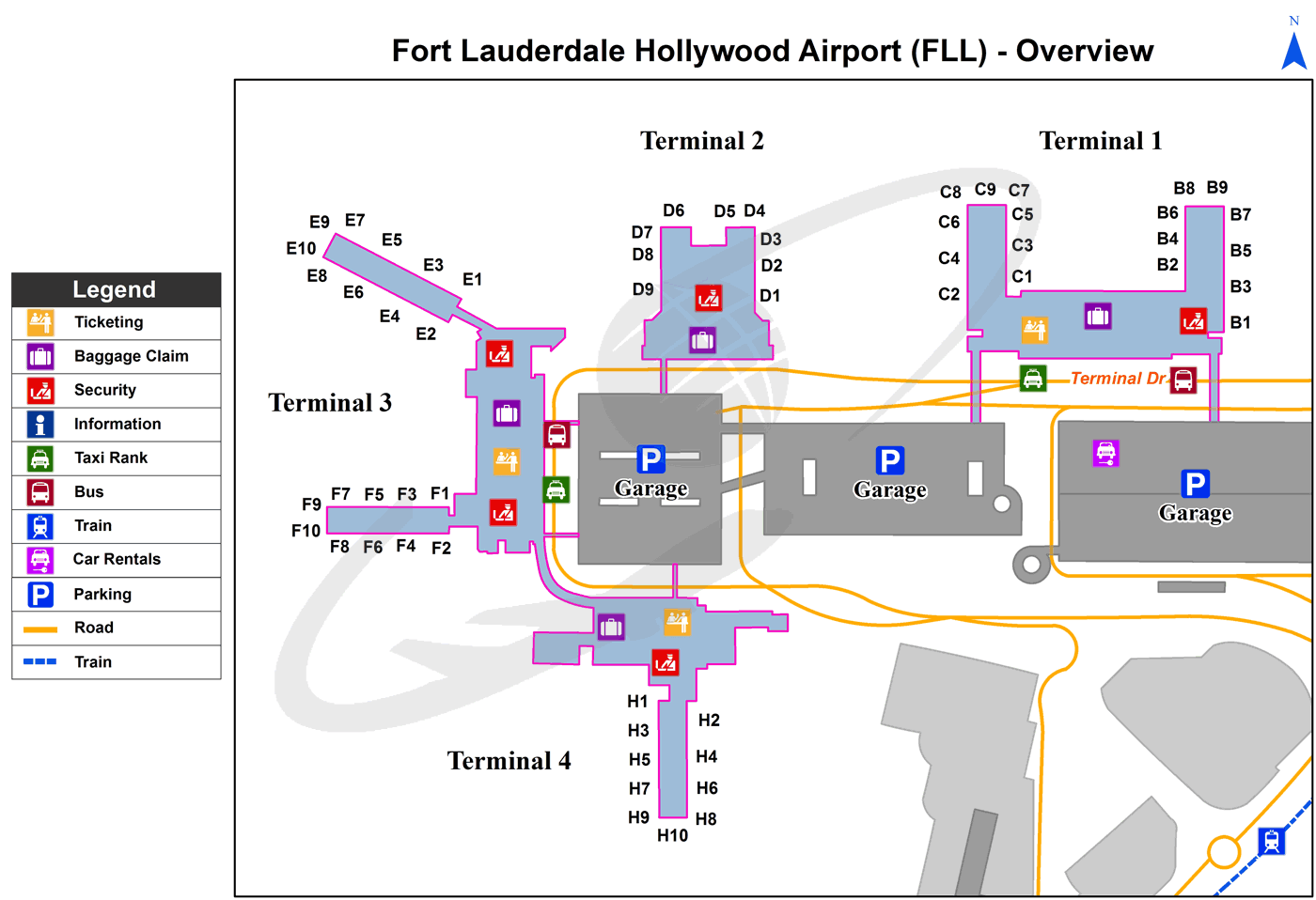 Atlanta Airport Southwest Terminal Map 