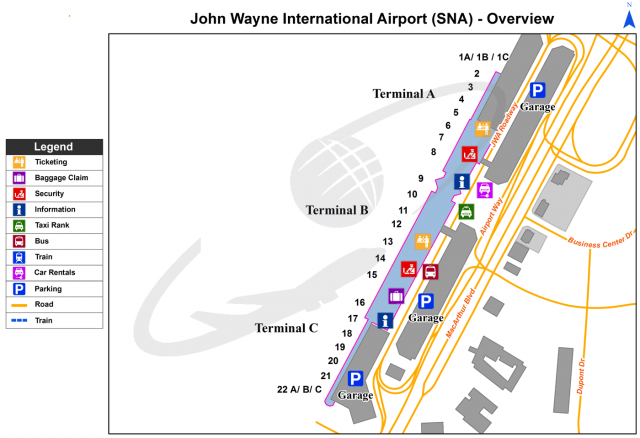 John Wayne International Airport Sna California