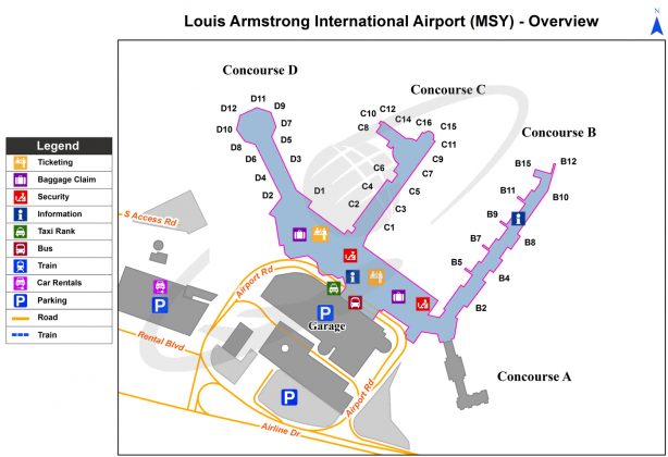 Louis Armstrong New Orleans International Airport (MSY) | Louisiana