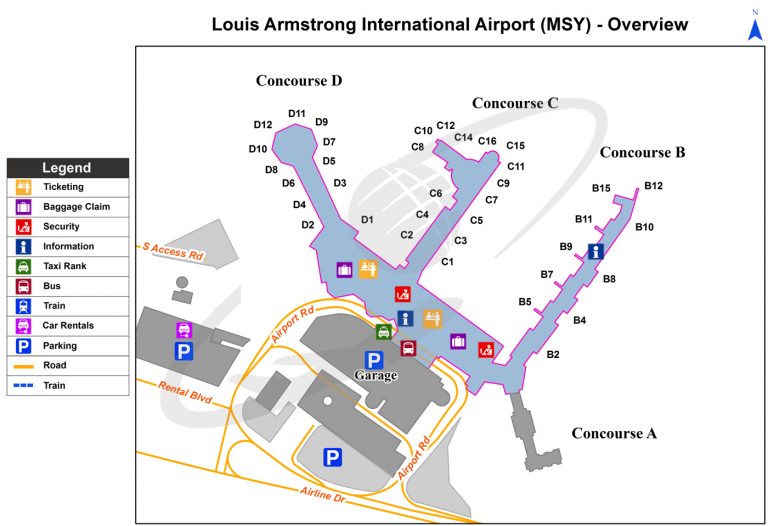 Louis Armstrong New Orleans International Airport (MSY) | Louisiana