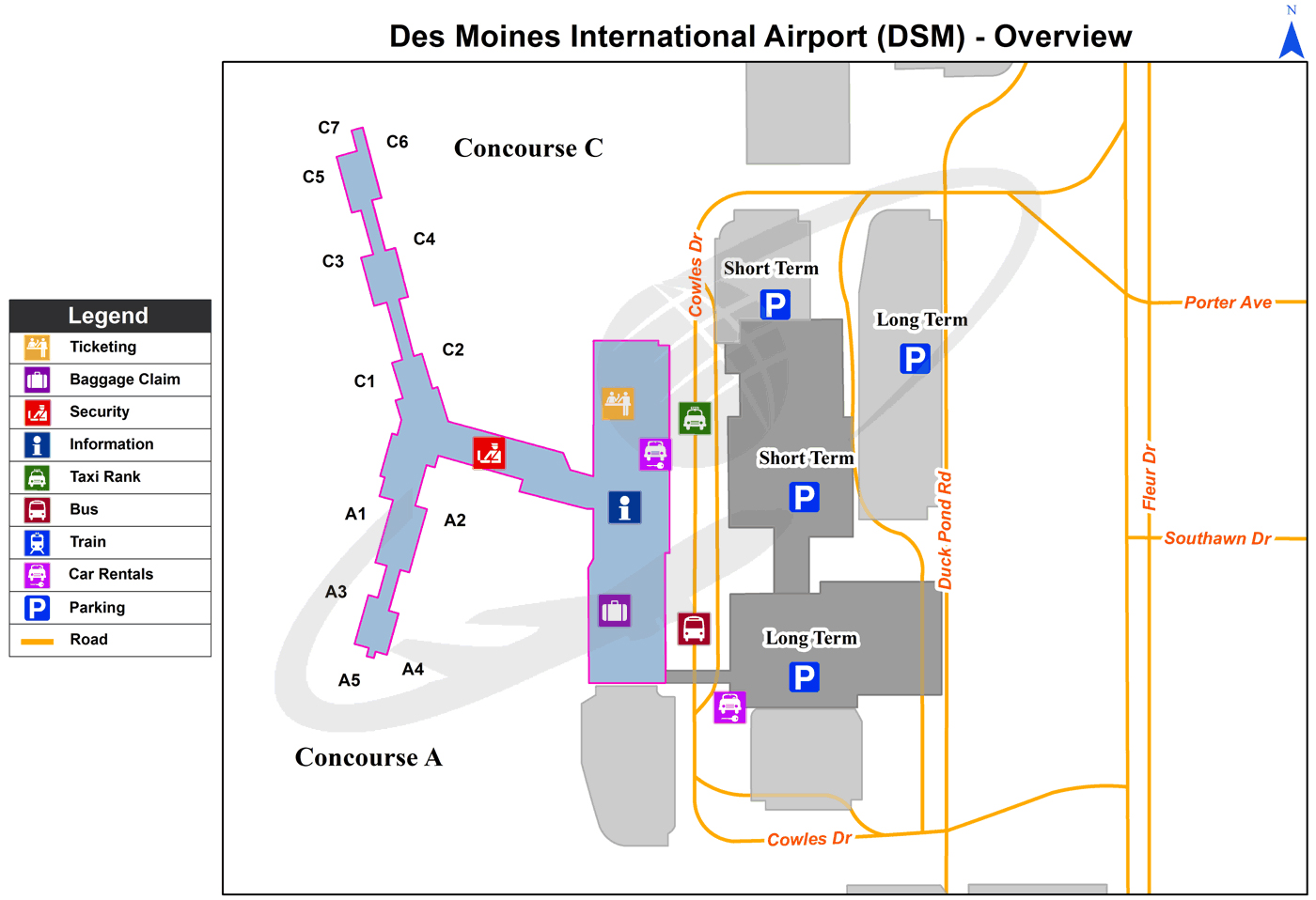 Des Moines International Airport (DSM) | Iowa