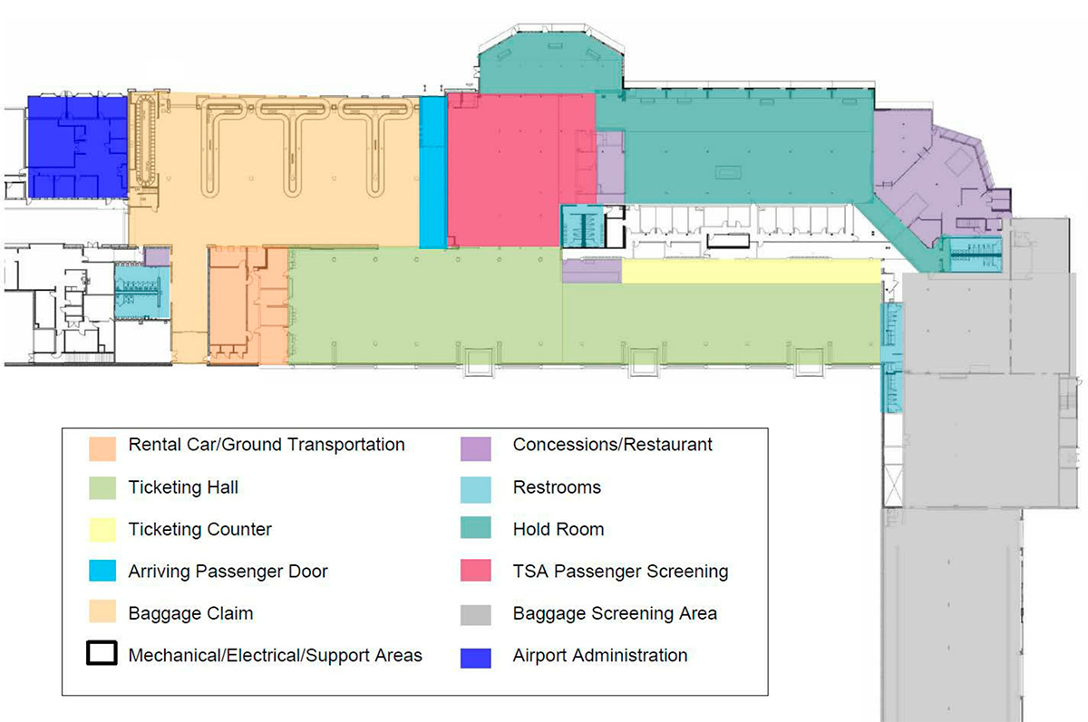 Jackson Hole Airport terminal map
