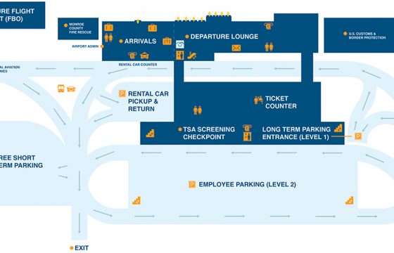 Key West International Airport terminal map 2