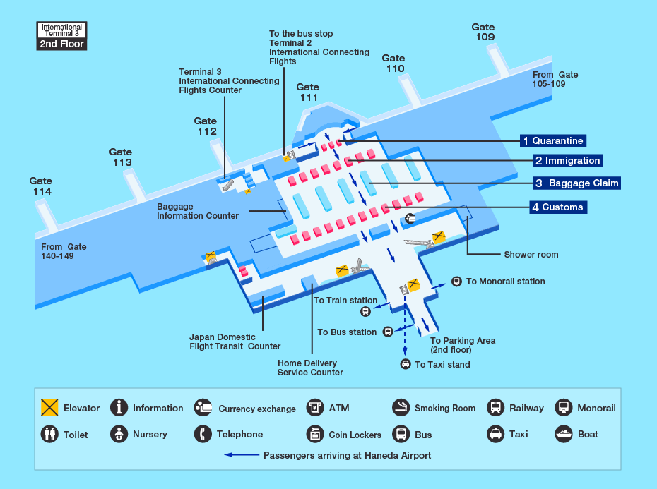 Haneda Airport Japan Map