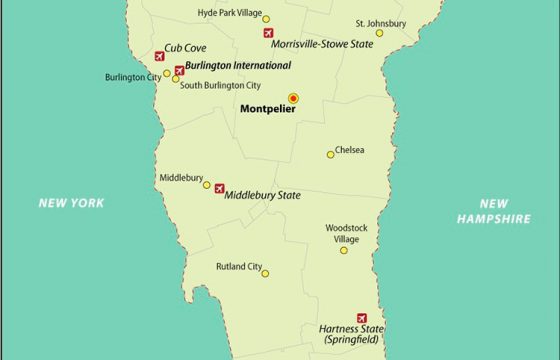 Airports In The US By States Airportix   Vermont Airports 560x360 