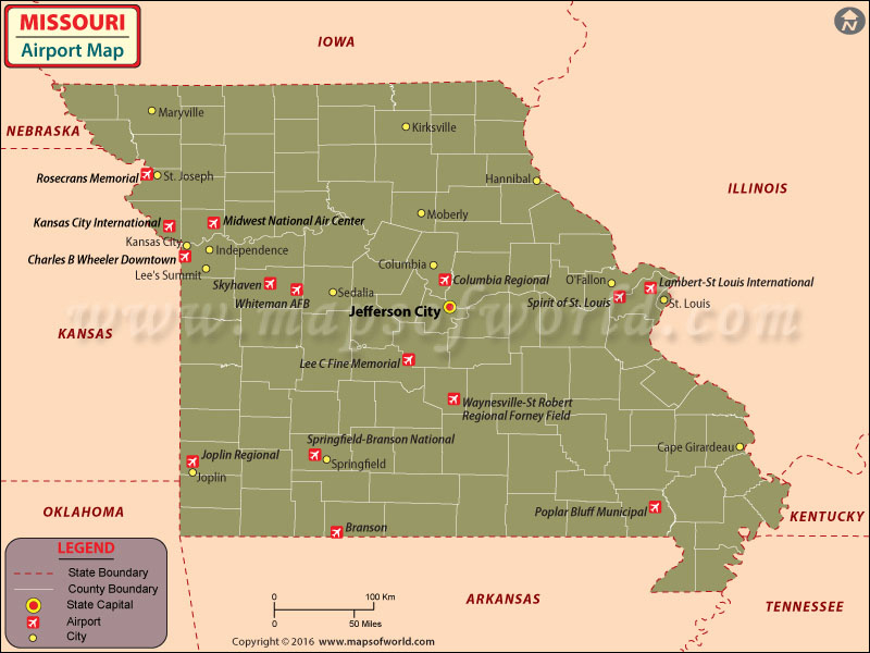 Airports in Missouri Complete Guide — Maps and Travel Information