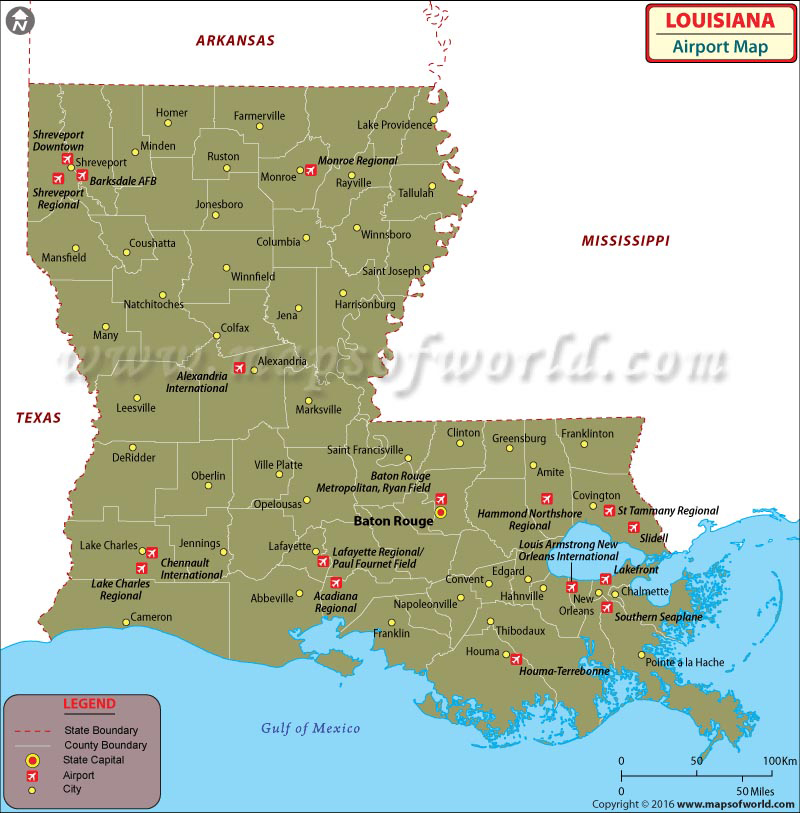Louisiana Airports Full Review — Travel Information | Airportix