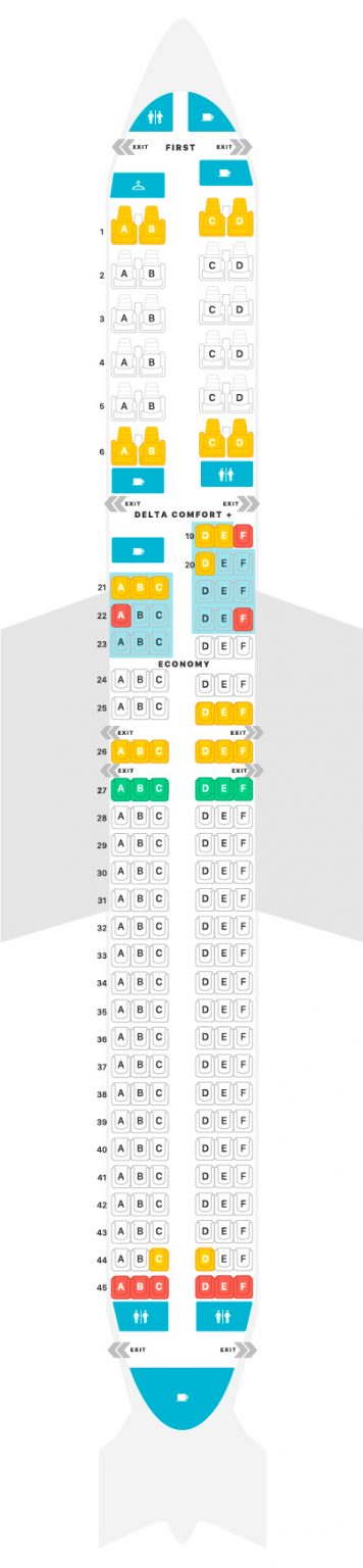 Delta 757 Seat Map — Chose the best Delta 757 seat