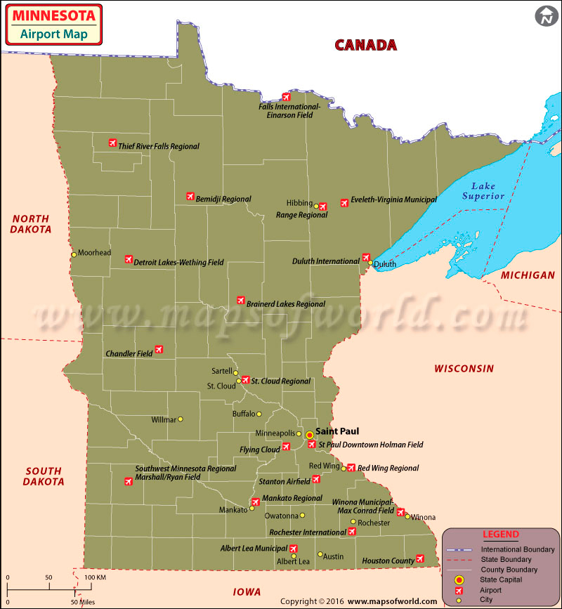 Minnesota Airports Complete Review — Maps and Travel Information