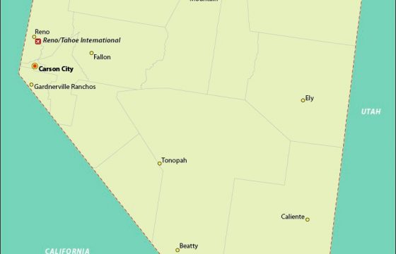 Airports In The US By States Airportix   Nevada Airports 560x360 