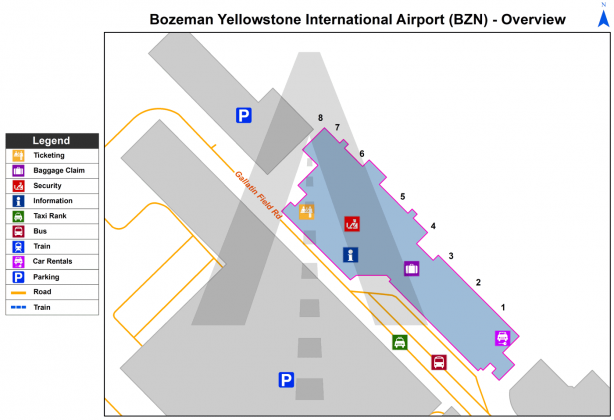 Bozeman Yellowstone International Airport (BZN) | Montana