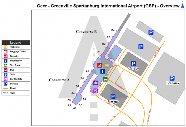 Greenville–Spartanburg International Airport (GSP) | South Carolina