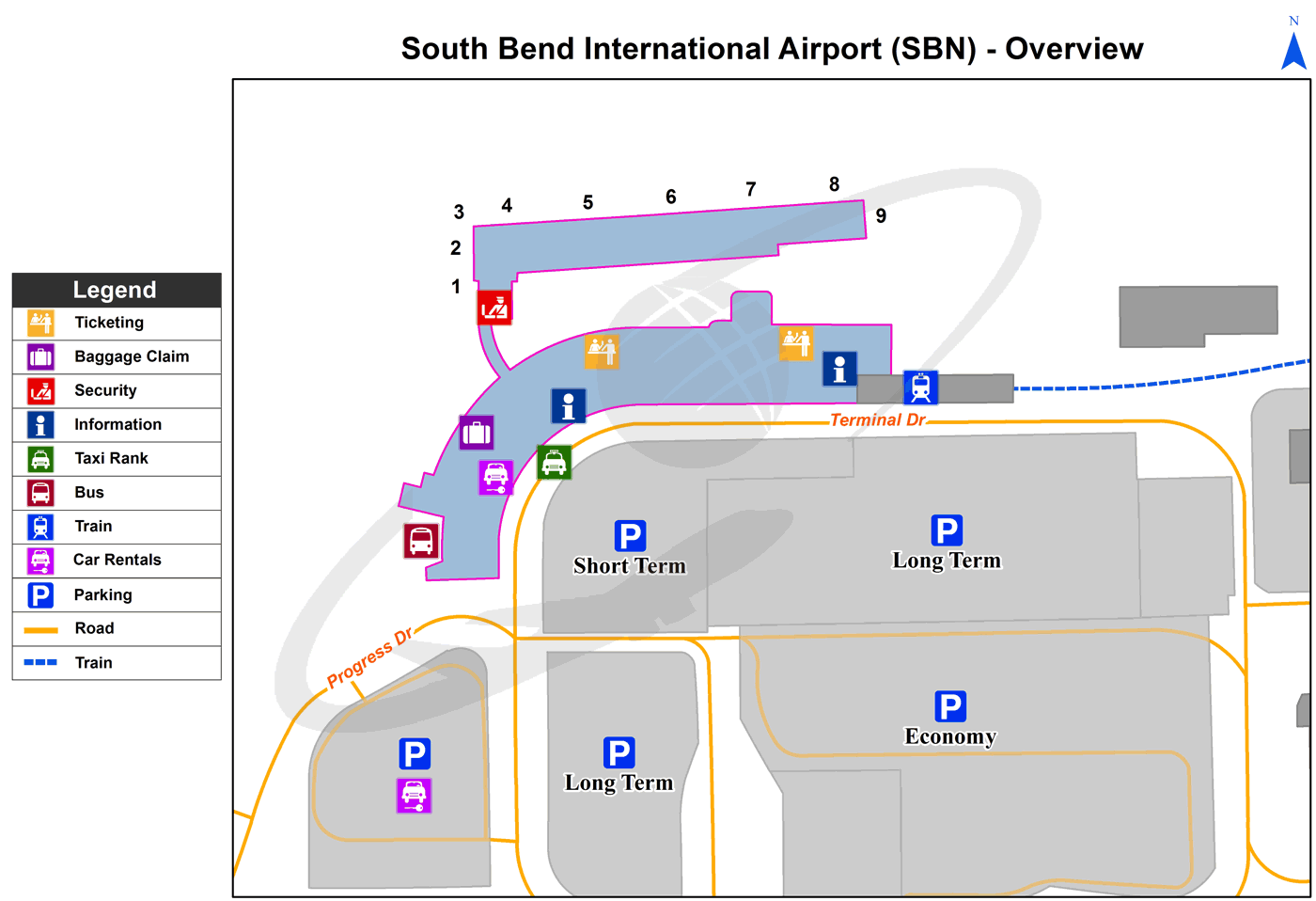 Airport SBN map