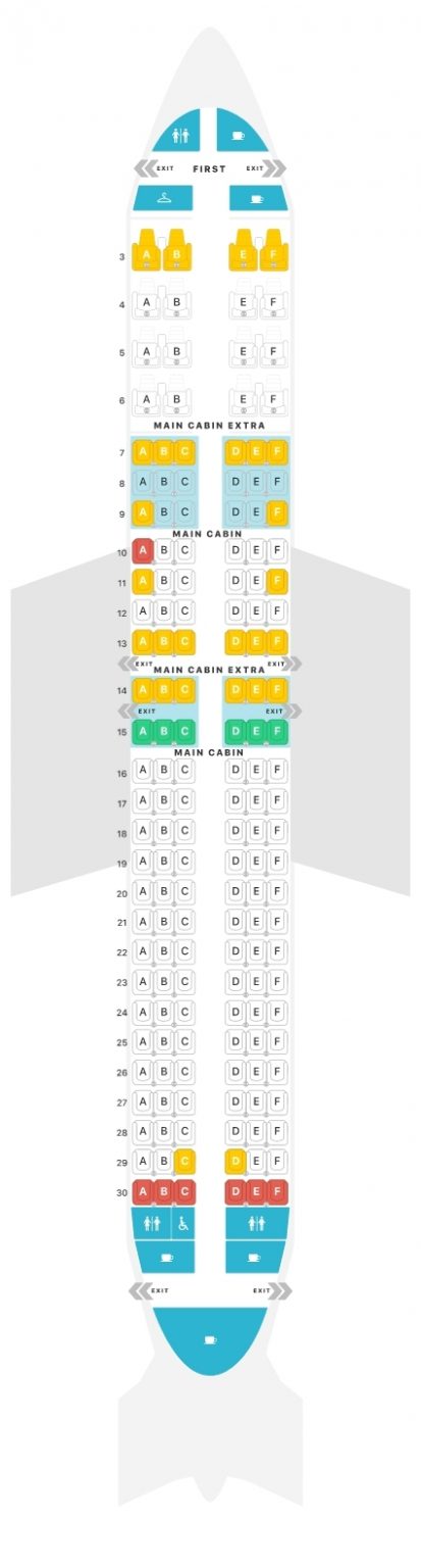 Boeing 737-800 American Airlines Seat Map | Airportix