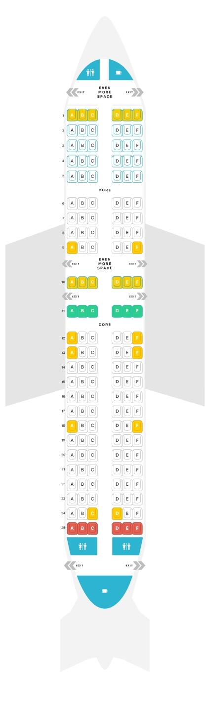 flight seat map jetblue