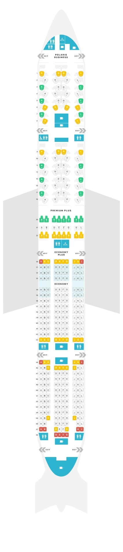 Boeing 777 300Er United Seat Map PJRB Boeing 777 300Er United Seat Map PJRB