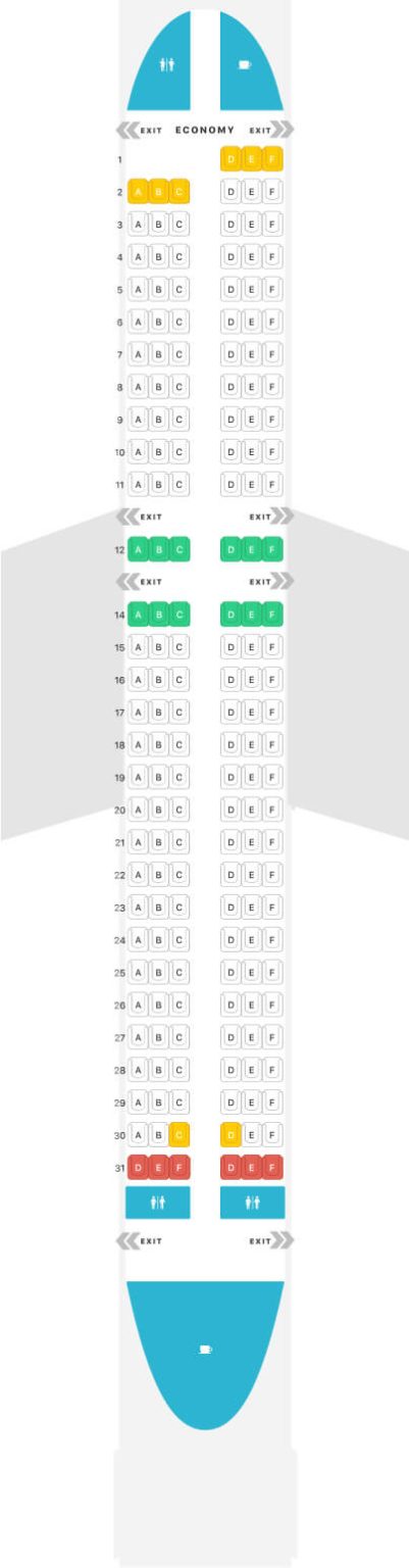 Allegiant Air A320 Seating Chart Review Airportix 7719