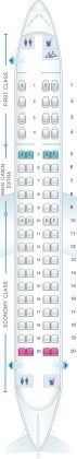 Embraer 175 American Airlines Seating Сhart