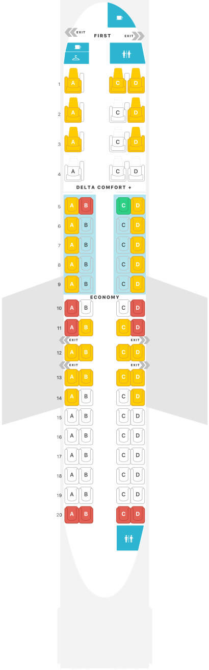 CRJ 900 Delta Seating Chart