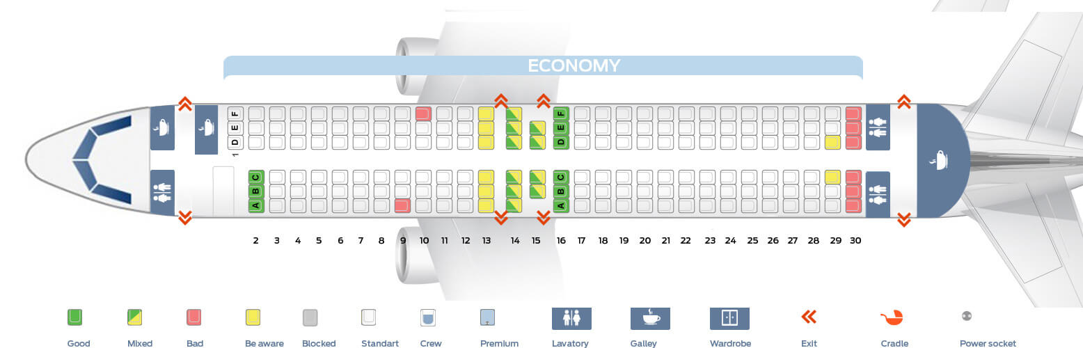 Boeing 737 Max 8 Southwest Seat Map