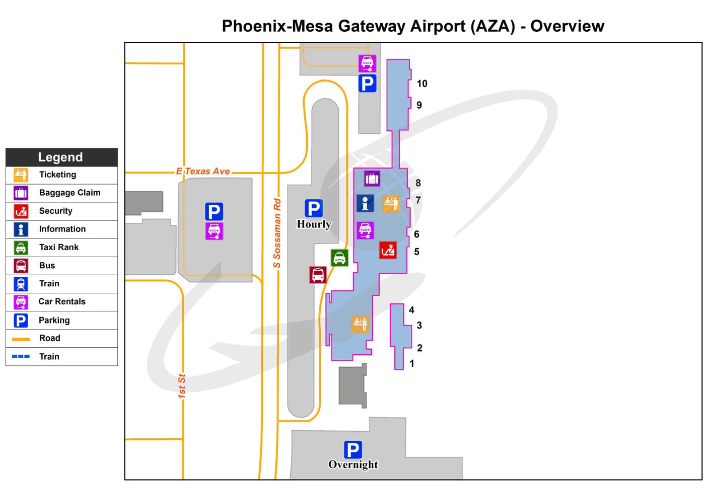 Phoenix-Mesa Gateway Airport AZA terminal