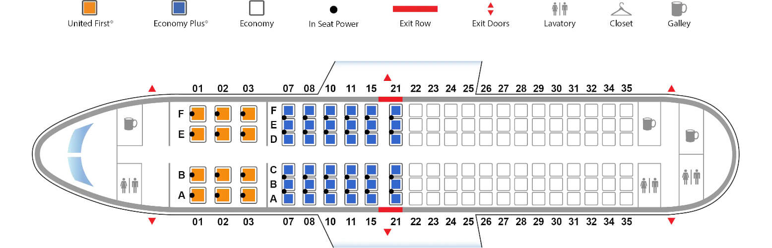 Airbus A319 United Airlines: Layout 2