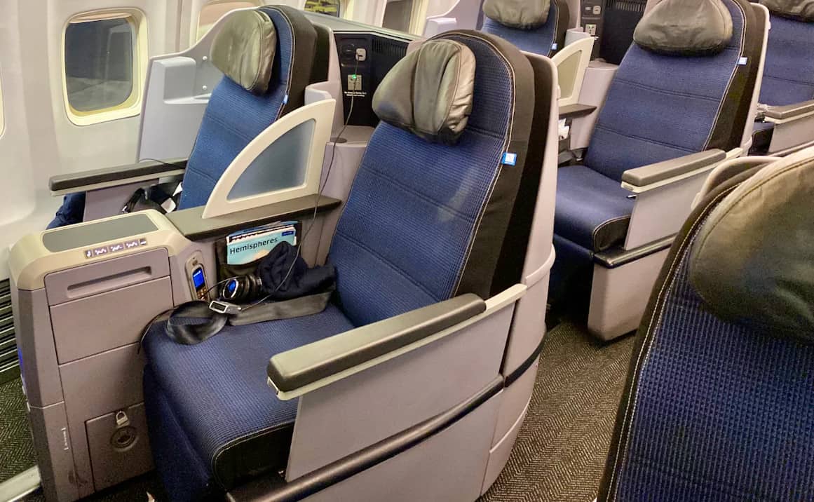 The United 757-200 Business Class