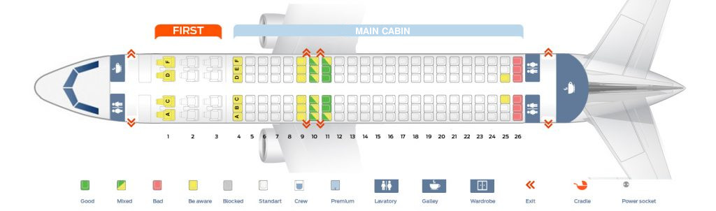 Airbus A320 American Airlines Seat Map | Airportix