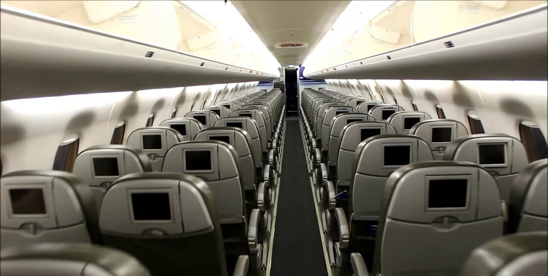 JetBlue E190 seat map