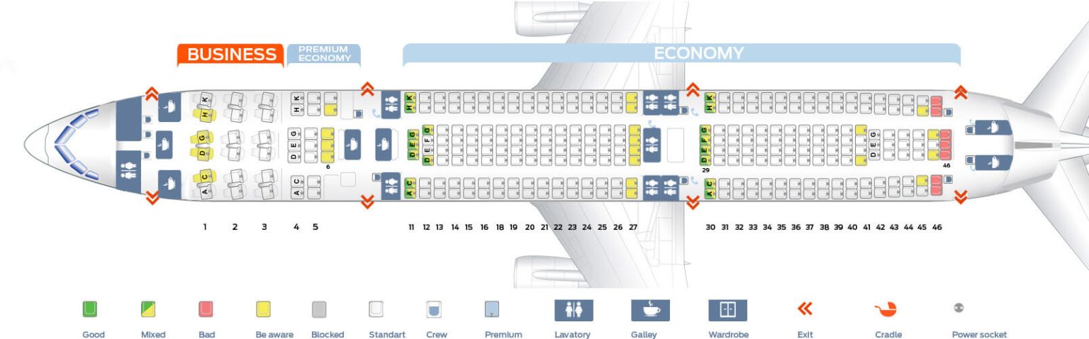 Lufthansa A340 Seat Map - Airportix