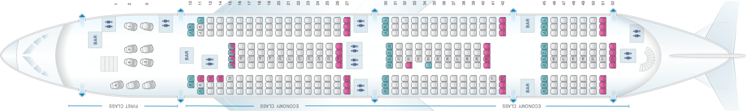 Air France A380 Seat Map Airportix 0085