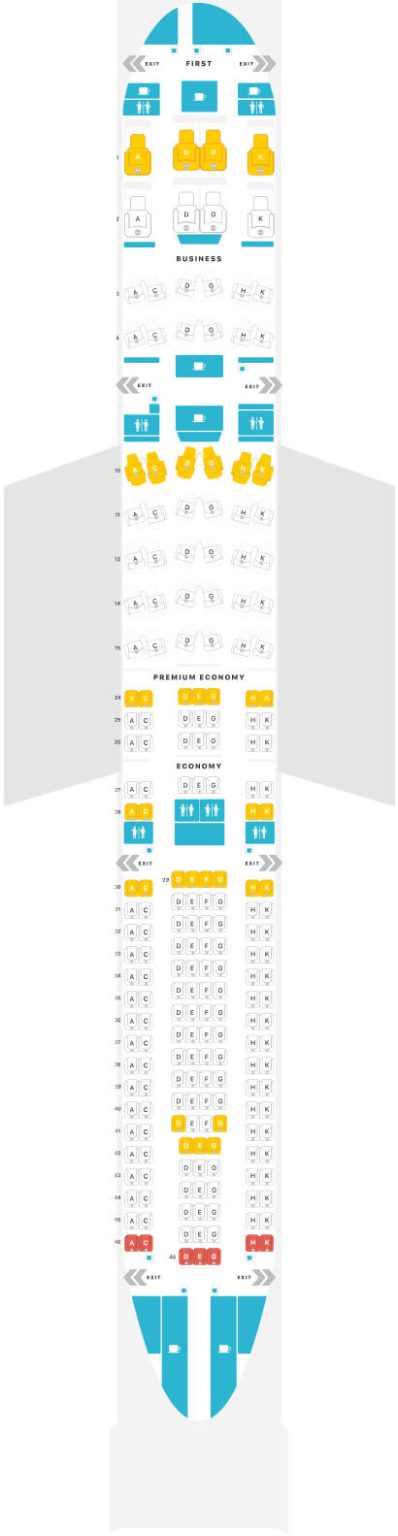 Airbus A330 300 Lufthansa Seat Map - Airportix