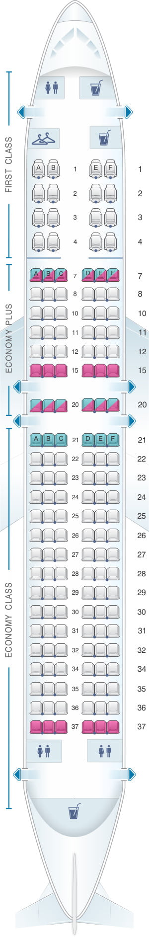 United 737 MAX 8 Seat Map - Airportix