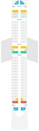 Frontier A320 Seat Map - Airportix