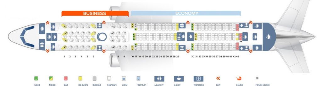 Qatar A350 Seat Map - Airportix