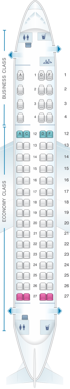 Embraer 175 Air Canada Seat Map