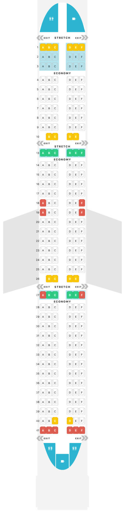 Airbus A321 Frontier Seating