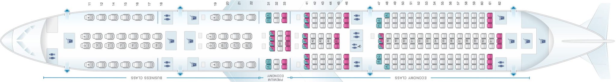 Airbus A350-900 Singapore Airlines Seat Map - Airportix